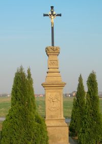 kř&iacute;ž u hřbitova z r. 1878